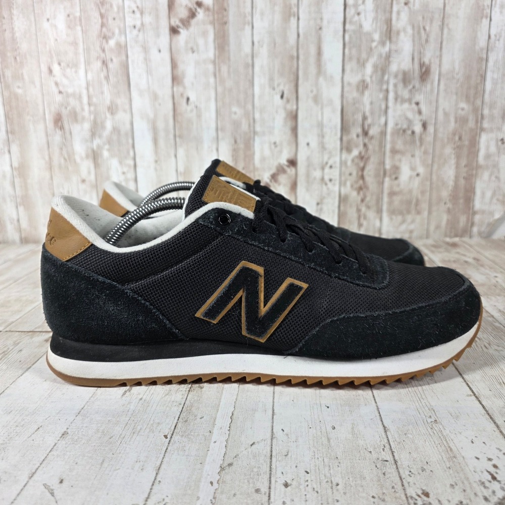 New Balance 501 Ripple Sole Mens Black Tan Gum Sneakers MZ501AAA Size 11